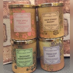 NEW COLLECTION!! Bath & Body Works  Single Wick Candle Collection Bundle - 4pcs